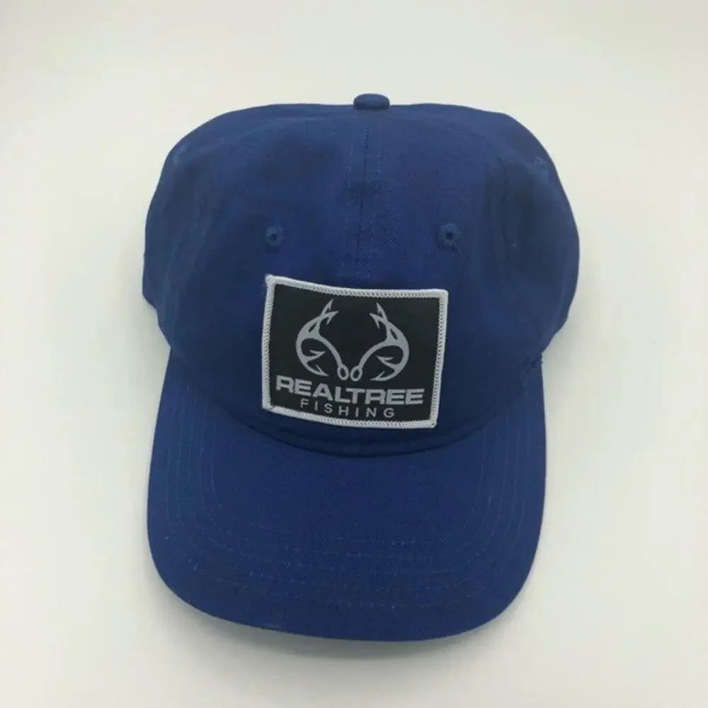 Real Tree Men's Fishing Graphic Logo Blue Hat